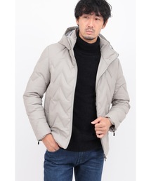 HIGH STREET | ｷﾙﾄﾚｻﾞｰﾌｰﾃﾞｯﾄﾞﾀﾞｳﾝBL(ダウンジャケット/コート)