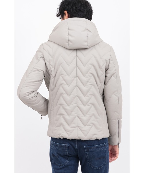 HIGH STREET（ハイストリート）の「ｷﾙﾄﾚｻﾞｰﾌｰﾃﾞｯﾄﾞﾀﾞｳﾝBL（ダウンジャケット/コート・メンズ・グレイッシュベージュ・SMALL/MEDIUM/LARGE/LL）」の5枚目の写真