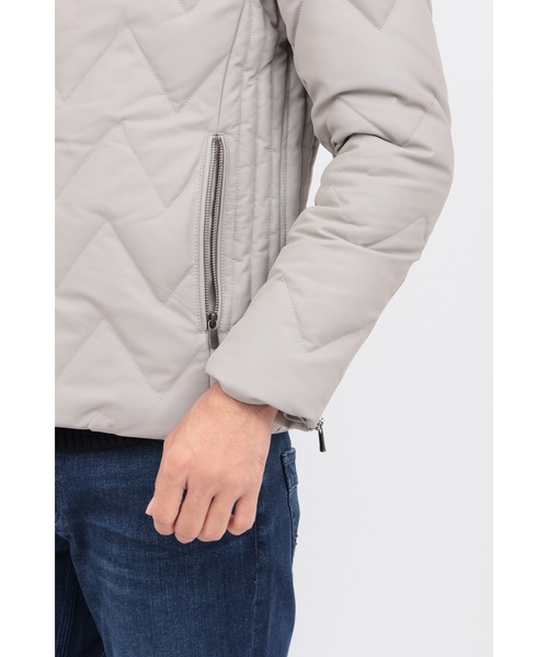 HIGH STREET（ハイストリート）の「ｷﾙﾄﾚｻﾞｰﾌｰﾃﾞｯﾄﾞﾀﾞｳﾝBL（ダウンジャケット/コート・メンズ・グレイッシュベージュ・SMALL/MEDIUM/LARGE/LL）」の8枚目の写真