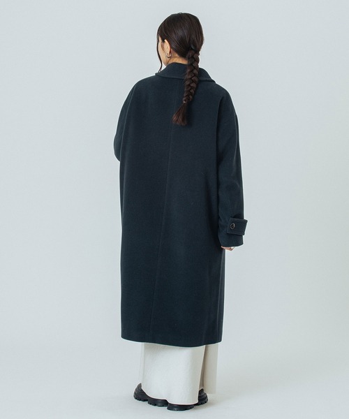 ROSE BUD（ローズバッド）の「STAND FALL COLLAR LONG COAT（その他アウター・レディース・ブラウン/チャコール・S/M）」の10枚目の写真