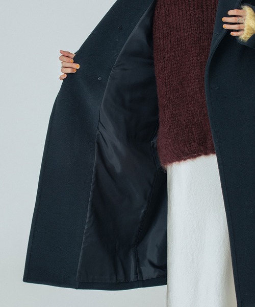 ROSE BUD（ローズバッド）の「STAND FALL COLLAR LONG COAT（その他アウター・レディース・ブラウン/チャコール・S/M）」の15枚目の写真