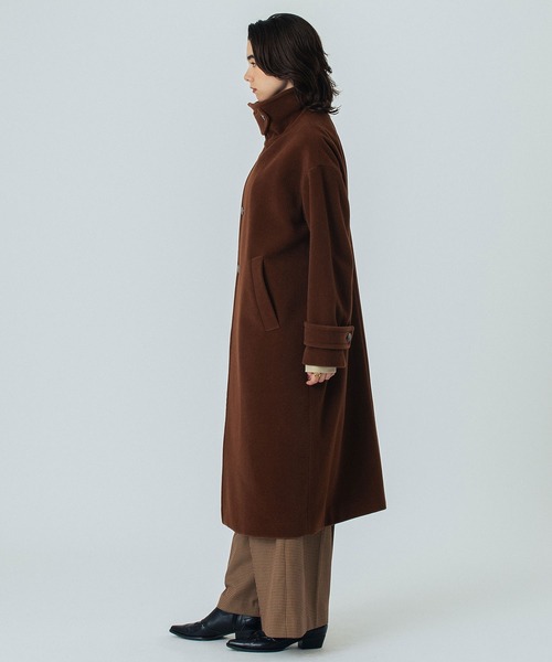 ROSE BUD（ローズバッド）の「STAND FALL COLLAR LONG COAT（その他アウター・レディース・ブラウン/チャコール・S/M）」の16枚目の写真