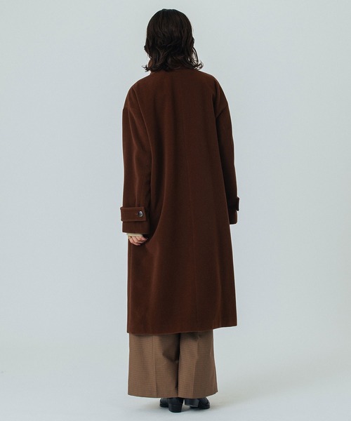 ROSE BUD（ローズバッド）の「STAND FALL COLLAR LONG COAT（その他アウター・レディース・ブラウン/チャコール・S/M）」の17枚目の写真