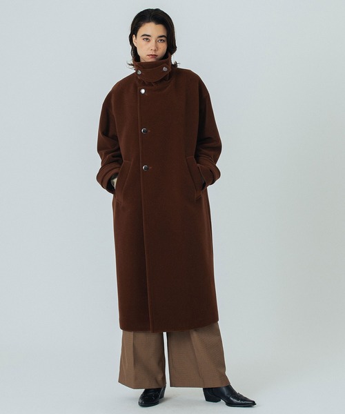 ROSE BUD（ローズバッド）の「STAND FALL COLLAR LONG COAT（その他アウター・レディース・ブラウン/チャコール・S/M）」の18枚目の写真