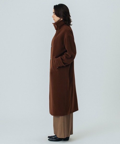 ROSE BUD（ローズバッド）の「STAND FALL COLLAR LONG COAT（その他アウター・レディース・ブラウン/チャコール・S/M）」の21枚目の写真