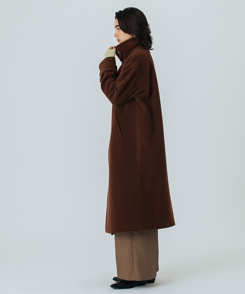 ROSE BUD（ローズバッド）の「STAND FALL COLLAR LONG COAT（その他アウター・レディース・ブラウン/チャコール・S/M）」の22枚目の写真