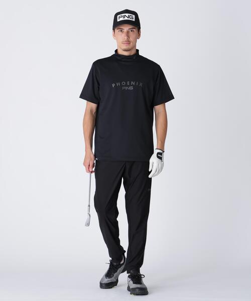 PING(ピン)の「【PING APPAREL】メッシュジャカード半袖ハイネックシャツ <PERFORMANCE> (MENS)(Tシャツ/カットソー・メンズ・ブラック/パープル/グレー/ホワイト・LL/M/L)」の5枚目の写真