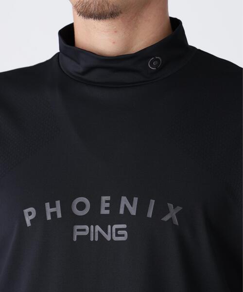 PING(ピン)の「【PING APPAREL】メッシュジャカード半袖ハイネックシャツ <PERFORMANCE> (MENS)(Tシャツ/カットソー・メンズ・ブラック/パープル/グレー/ホワイト・LL/M/L)」の10枚目の写真