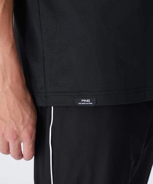 PING(ピン)の「【PING APPAREL】メッシュジャカード半袖ハイネックシャツ <PERFORMANCE> (MENS)(Tシャツ/カットソー・メンズ・ブラック/パープル/グレー/ホワイト・LL/M/L)」の12枚目の写真