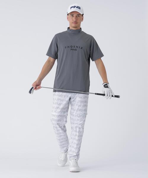 PING(ピン)の「【PING APPAREL】メッシュジャカード半袖ハイネックシャツ <PERFORMANCE> (MENS)(Tシャツ/カットソー・メンズ・ブラック/パープル/グレー/ホワイト・LL/M/L)」の20枚目の写真