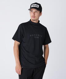【PING APPAREL】メッシュジャカード半袖ハイネックシャツ ＜PERFORMANCE＞ (MENS)