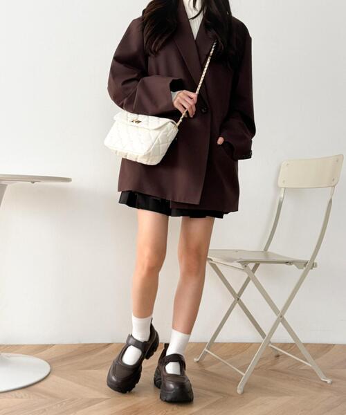 WEGO（ウィゴー）の「WEGO/厚底ベルクロストラップシューズ（スニーカー・レディース・ブラウン/ブラック・SMALL/MEDIUM/LARGE）」の17枚目の写真