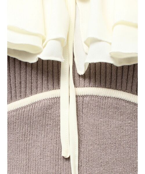 ラッフルデザインミニニットワンピース（ワンピース）｜RESEXXY