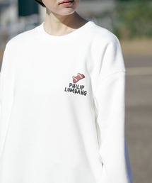 Philip Lumbang（フィリップランバン）の「【フィリップ・ランバン/Philip Lumbang】裏起毛リラックスフィット クルーネックスウェット トレーナー ストリート スケート Y2K（スウェット）」