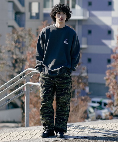 Philip Lumbang(フィリップランバン)の「【フィリップ・ランバン/Philip Lumbang】裏起毛リラックスフィット クルーネックスウェット トレーナー ストリート スケート Y2K(スウェット・メンズ・グレー系その他/グレー系その他2/ホワイト系その他/ブラック系その他2・MEDIUM/X-LARGE/LARGE)」の14枚目の写真