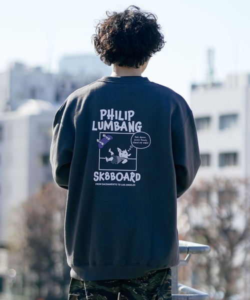 Philip Lumbang(フィリップランバン)の「【フィリップ・ランバン/Philip Lumbang】裏起毛リラックスフィット クルーネックスウェット トレーナー ストリート スケート Y2K(スウェット・メンズ・グレー系その他/グレー系その他2/ホワイト系その他/ブラック系その他2・MEDIUM/X-LARGE/LARGE)」の18枚目の写真