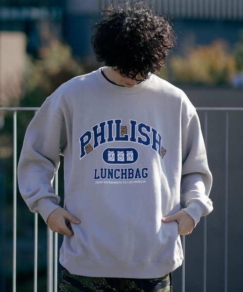 Philip Lumbang(フィリップランバン)の「【フィリップ・ランバン/Philip Lumbang】裏起毛リラックスフィット クルーネックスウェット トレーナー ストリート スケート Y2K(スウェット・メンズ・グレー系その他/グレー系その他2/ホワイト系その他/ブラック系その他2・MEDIUM/X-LARGE/LARGE)」の22枚目の写真