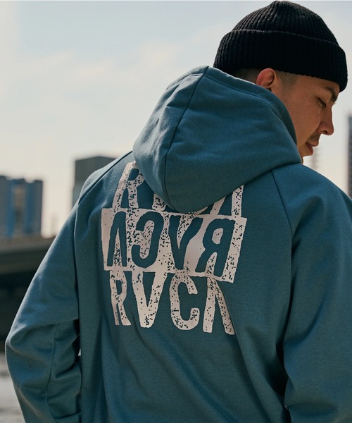 RVCA（ルーカ）の「RVCA メンズ NEW STCK ZIP WRWB HD パーカー 【2025年秋冬モデル】/ルーカボンディングジップアップパーカー・フーディー（パーカー・メンズ・オフホワイト/グリーン系その他/ブラック・LARGE/MEDIUM/SMALL/X-LARGE）」の21枚目の写真