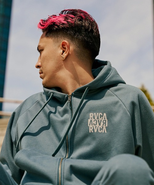 RVCA メンズ NEW STCK ZIP WRWB HD パーカー 【2025年秋冬モデル