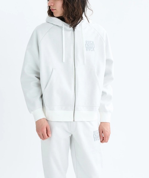 RVCA（ルーカ）の「RVCA メンズ NEW STCK ZIP WRWB HD パーカー 【2025年秋冬モデル】/ルーカボンディングジップアップパーカー・フーディー（パーカー・メンズ・オフホワイト/グリーン系その他/ブラック・LARGE/MEDIUM/SMALL/X-LARGE）」の12枚目の写真