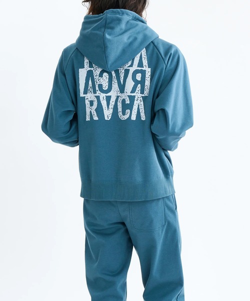 RVCA（ルーカ）の「RVCA メンズ NEW STCK ZIP WRWB HD パーカー 【2025年秋冬モデル】/ルーカボンディングジップアップパーカー・フーディー（パーカー・メンズ・オフホワイト/グリーン系その他/ブラック・LARGE/MEDIUM/SMALL/X-LARGE）」の5枚目の写真