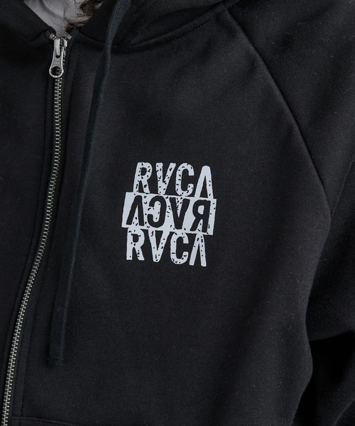 RVCA（ルーカ）の「RVCA メンズ NEW STCK ZIP WRWB HD パーカー 【2025年秋冬モデル】/ルーカボンディングジップアップパーカー・フーディー（パーカー・メンズ・オフホワイト/グリーン系その他/ブラック・LARGE/MEDIUM/SMALL/X-LARGE）」の7枚目の写真