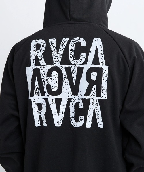 RVCA（ルーカ）の「RVCA メンズ NEW STCK ZIP WRWB HD パーカー 【2025年秋冬モデル】/ルーカボンディングジップアップパーカー・フーディー（パーカー・メンズ・オフホワイト/グリーン系その他/ブラック・LARGE/MEDIUM/SMALL/X-LARGE）」の8枚目の写真