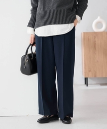 a.v.v（アーヴェヴェ）の「【イージーケア/洗える/ストレッチ/雑誌InRed(宝島社)12月号掲載】裏起毛美ラクるスッキリ見えワイドパンツ（その他パンツ）」