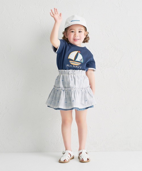MIKI HOUSE(ミキハウス)の「ヨットモチーフ半袖Tシャツ(Tシャツ/カットソー・キッズ・ネイビー/ホワイト・80cm/130cm/120cm/100cm/110cm/90cm)」の11枚目の写真