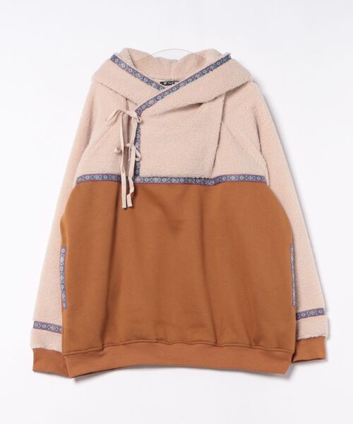 チャイハネ（チャイハネ）の「【チャイハネ】ラミルアMEN'Sフーディー（パーカー・メンズ・ベージュ/パープル/ブラウン・FREE）」の3枚目の写真