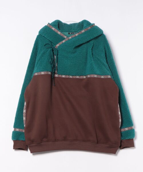 チャイハネ（チャイハネ）の「【チャイハネ】ラミルアMEN'Sフーディー（パーカー・メンズ・ベージュ/パープル/ブラウン・FREE）」の2枚目の写真