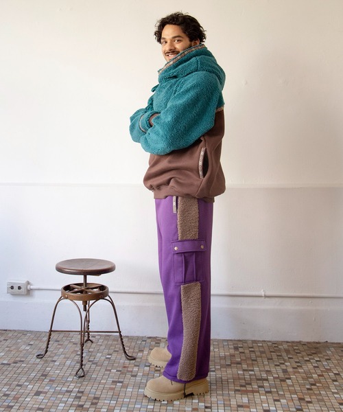 チャイハネ（チャイハネ）の「【チャイハネ】ラミルアMEN'Sフーディー（パーカー・メンズ・ベージュ/パープル/ブラウン・FREE）」の6枚目の写真