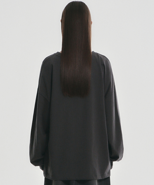 NICK&NICOLE(ニックアンドニコール)の「BUTTERFLY SIGNATURE LS TOP_CHARCOAL SILVER(Tシャツ/カットソー・レディース・その他・FREE)」の3枚目の写真