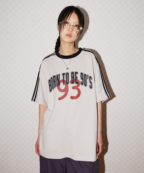 1993STUDIO(1993スタジオ)の「90S アーチトラックTシャツ_ベージュ(Tシャツ/カットソー・レディース・その他・SMALL/MEDIUM/LARGE)」の5枚目の写真