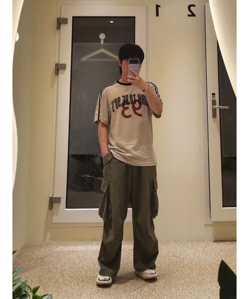 1993STUDIO(1993スタジオ)の「90S アーチトラックTシャツ_ベージュ(Tシャツ/カットソー・レディース・その他・SMALL/MEDIUM/LARGE)」の6枚目の写真