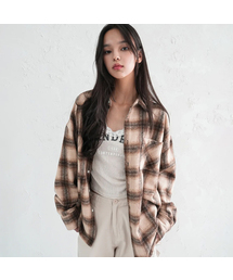 Peter Check Shirt BROWN