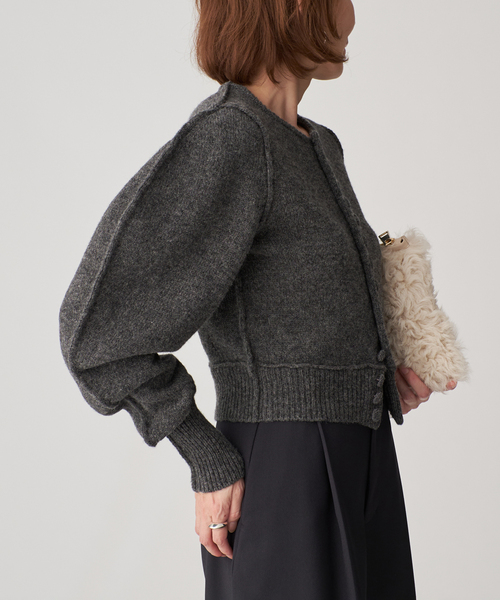 セール】INSCRIRE アンスクリア Shoulder カーディガン I25AWK15