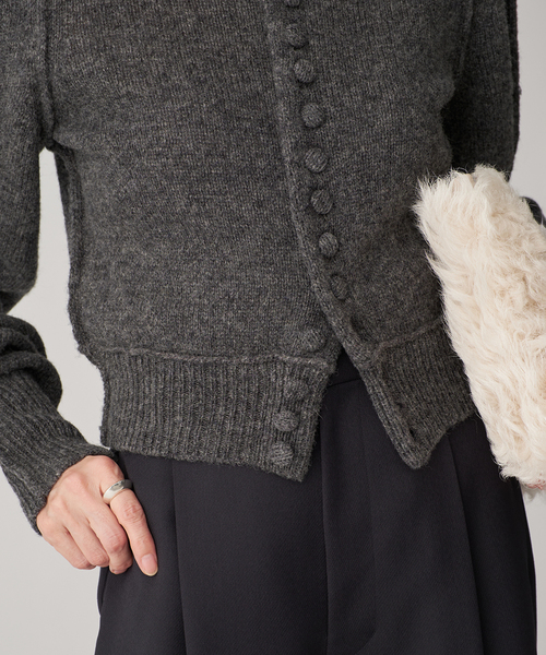 セール】INSCRIRE アンスクリア Shoulder カーディガン I25AWK15