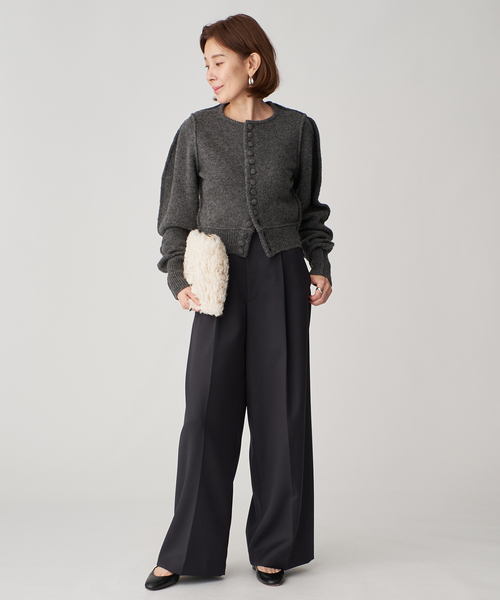 INSCRIRE アンスクリア 6roku別注 ブラック カーディガンカットソー INSCRIRE アンスクリア 6roku別注 ブラック カーディガンカットソー