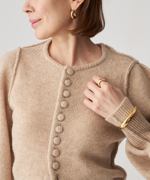 セール】INSCRIRE アンスクリア Shoulder カーディガン I25AWK15