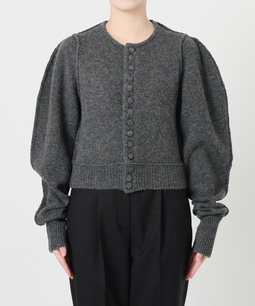 セール】INSCRIRE アンスクリア Shoulder カーディガン I25AWK15