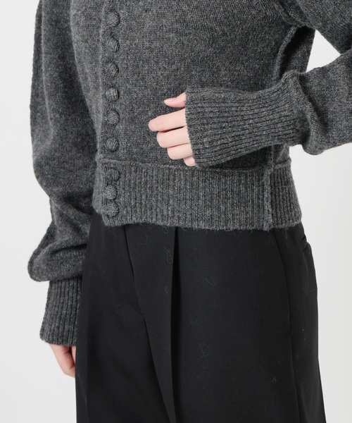 新品未使用　INSCRIRE 【アンスクリア】　カーディガン INSCRIRE /アンスクリア】Shoulder Cardigan：カーディガン