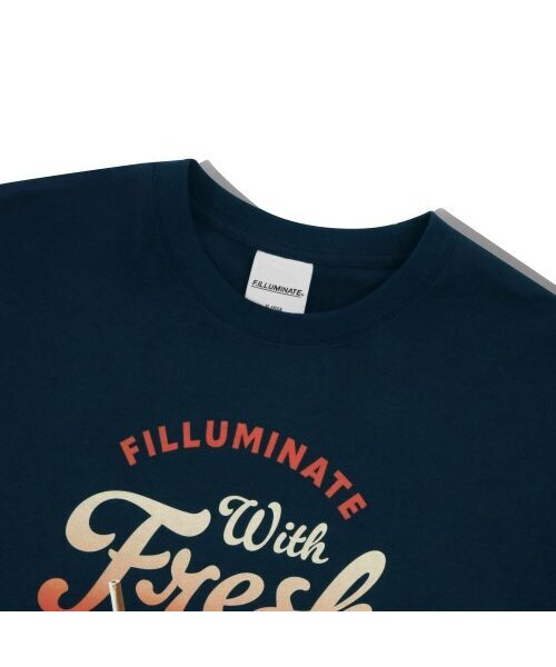 F.ILLUMINATE(フィルミネイト)の「オーバーサイズピーチクラッシュTシャツ-ネイビー(Tシャツ/カットソー・レディース・その他・MEDIUM/X-LARGE)」の3枚目の写真