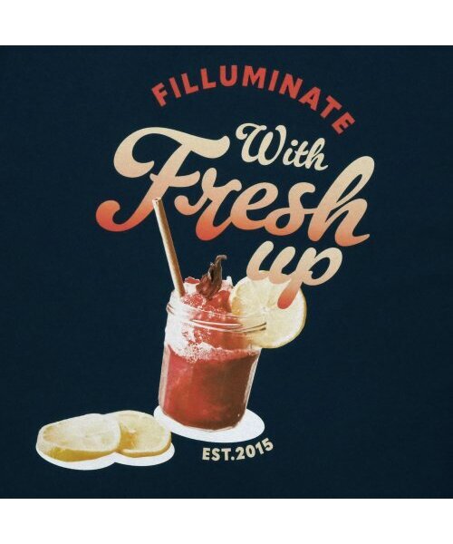 F.ILLUMINATE(フィルミネイト)の「オーバーサイズピーチクラッシュTシャツ-ネイビー(Tシャツ/カットソー・レディース・その他・MEDIUM/X-LARGE)」の4枚目の写真