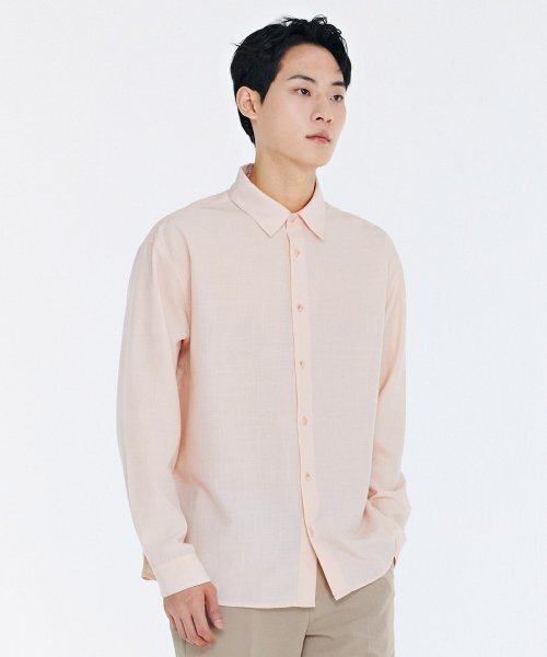 CHASECULT(チェイスカルト)の「男性リラックスクーリングシャツ-CBRK5421C0P(シャツ/ブラウス・メンズ・PINK・100/105/95)」の1枚目の写真