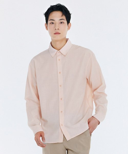 CHASECULT(チェイスカルト)の「男性リラックスクーリングシャツ-CBRK5421C0P(シャツ/ブラウス・メンズ・PINK・100/105/95)」の4枚目の写真