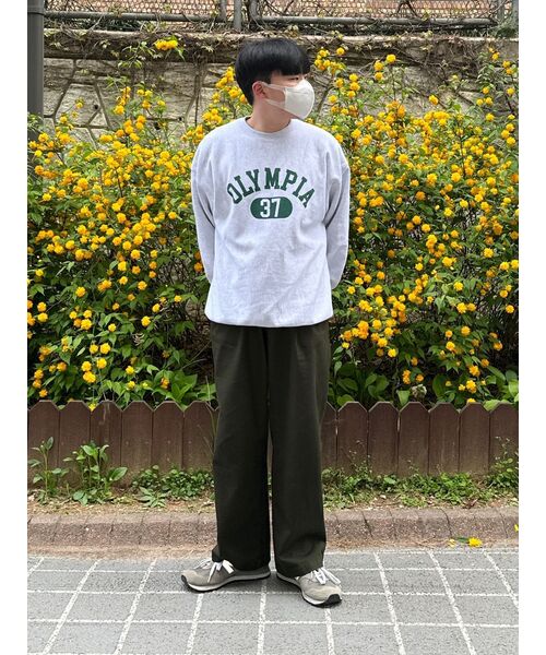 MUSINSA STANDARD（ムシンサスタンダード）の「ツーピンタックワイドチノパンツ [カーキ]（その他パンツ・メンズ・その他・31/33/26/27/28/29/38/42/36/34/32/30/40）」の11枚目の写真