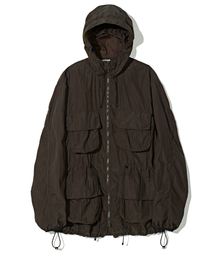 PARTIMENTO（パルティメント）の「VTG ワックスドリップストップマウンテンパーカー ブラウン（ナイロンジャケット）」