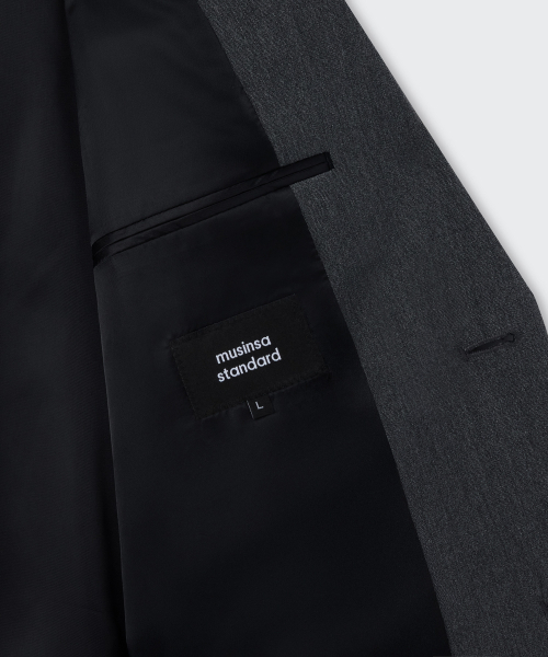 MUSINSA STANDARD(ムシンサスタンダード)の「特大ブレザー【チャコールグレー】(テーラードジャケット・メンズ・その他・XX-LARGE/LARGE/MEDIUM/X-LARGE)」の9枚目の写真