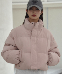 THE GREEN LAB（ザグリーンラボ）の「スエードコーティングクロップダウンジャケット[ピンク]（ダウンジャケット/コート）」